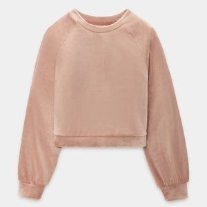 NWT! UGG Women's Beckner Cropped Sweatshirt - Dusty Rose - Size Medium